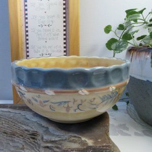Ceramic Folk Style Bowl by The Pottery District, China